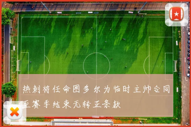 热刺将任命图多尔为临时主帅合同至赛季结束无转正条款